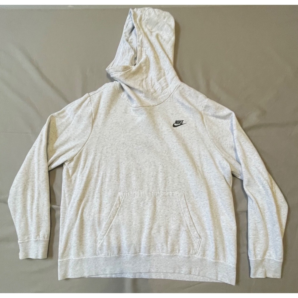 Nike Women's XL - Funnel Neck Fleece‎ Pullover Hoodie - Gray Bv4526 051
